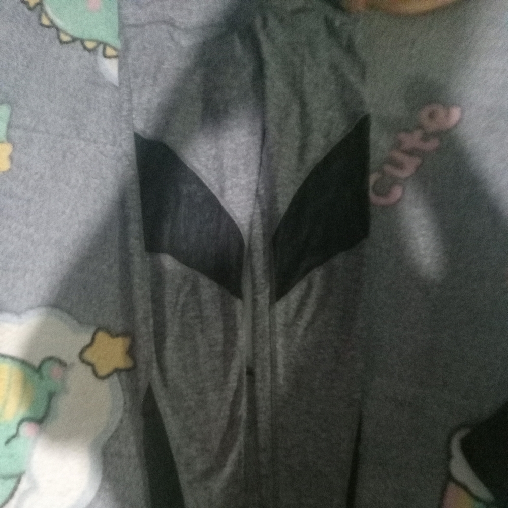 Gray and Black Skinny Joggers